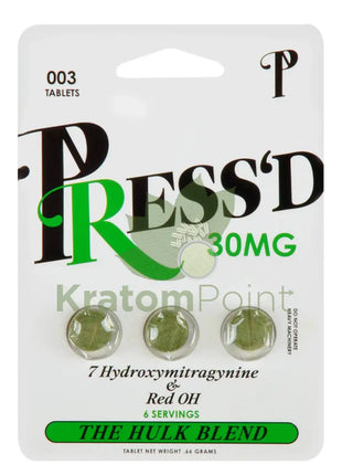 Press’d Kratom 3 Tablets (Green)