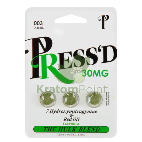 Press’d Kratom 3 Tablets (Green)