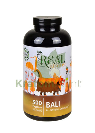 Real Kratom Bali 500 Count Kratom Capsules