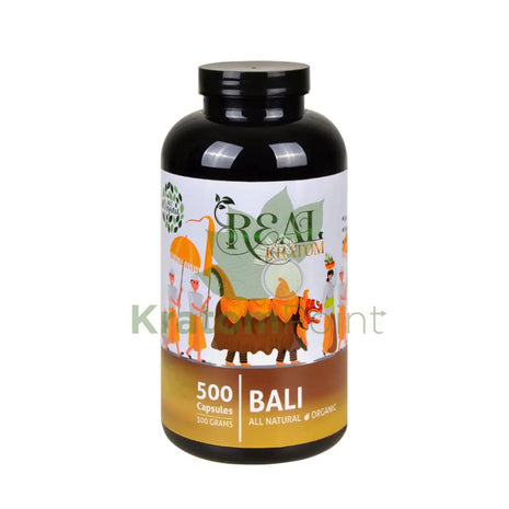 Real Kratom Bali 500 Count Kratom Capsules