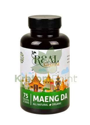 Real Kratom Maeng Da 75 Count Kratom Capsules