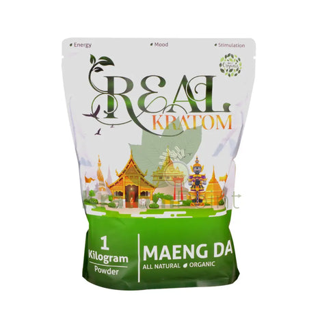 Real Kratom Green Maeng Da Kratom Powder, 1 Kilogram-new