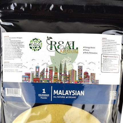 Real Kratom Malaysian 1 Kilogram Kratom Powder-up close