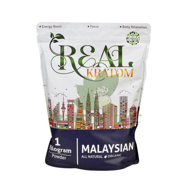 Real Kratom Malaysian Kratom Powder, 1 Kilogram-new