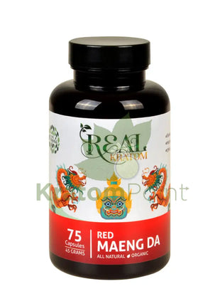 Real Kratom Red Maeng Da 75 Count Kratom Capsules