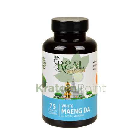 Real Kratom White Maeng Da 75 Count Kratom Capsules