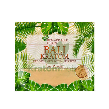 Remarkable Herbs Kratom Powder 1oz Bali