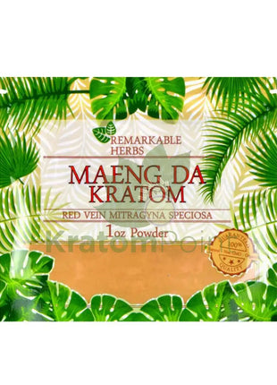 Remarkable Herbs Kratom Powder 1oz Red Maeng Da