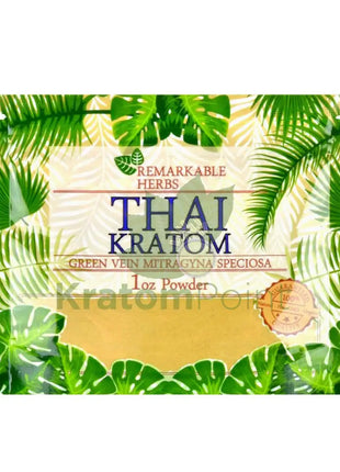 Remarkable Herbs Kratom Powder 1oz Thai