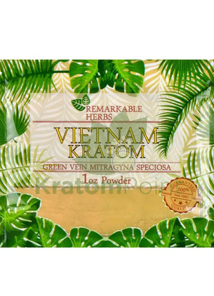 Remarkable Herbs Kratom Powder 1oz Vietnam