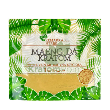 Remarkable Herbs Kratom Powder 1Oz White Maeng Da