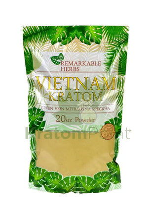 Remarkable Herbs Kratom Powder 20oz Vietnam