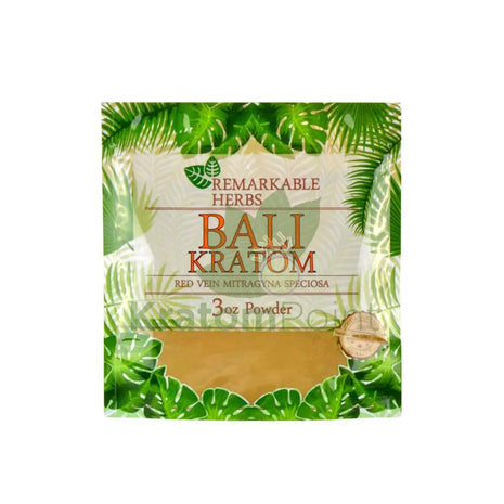 Remarkable Herbs Kratom Powder 3oz Bali