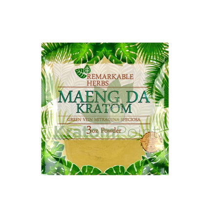 Remarkable Herbs Kratom Powder 3oz Green Maeng Da