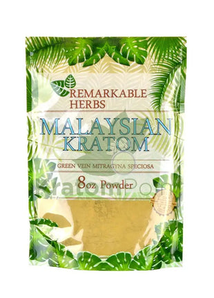 Remarkable Herbs Kratom powder Malaysian 8oz