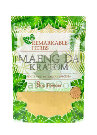 Remarkable Herbs Kratom Powder 8Oz White Maeng Da