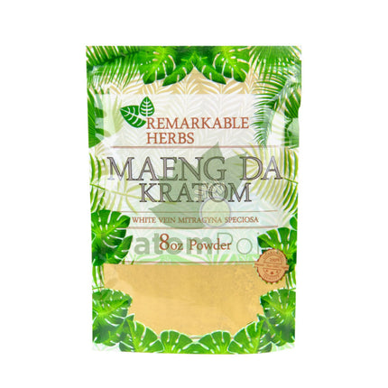 Remarkable Herbs Kratom Powder 8Oz White Maeng Da