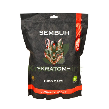 Sembuh Red Maeng Da Kratom Capsules 1000 Count