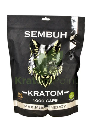 Sembuh White Borneo Kratom Capsules 1000 Count