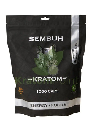 Sembuh White Maeng Da Kratom Capsules 1000 Count