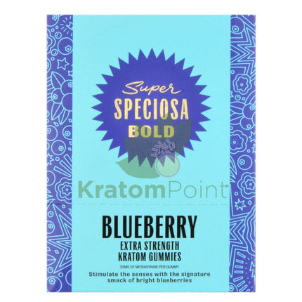 Super Speciosa Extra Strength Blueberry Kratom Gummies 4 Count