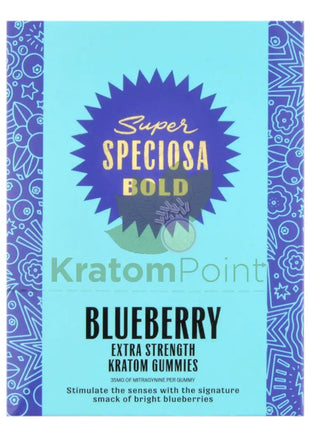 Super Speciosa Extra Strength Blueberry Kratom Gummies 4 Count