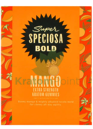 Super Speciosa Extra Strength Mango Kratom Gummies 4 Count