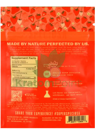 Super Speciosa Extra Strength Strawberry Kratom Gummies 4 Count