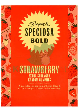 Super Speciosa Extra Strength Strawberry Kratom Gummies 4 Count