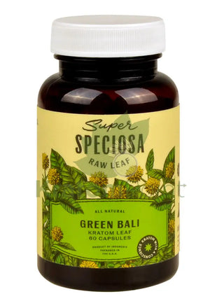 Super Speciosa Green Bali Kratom Capsules 60 Capsules