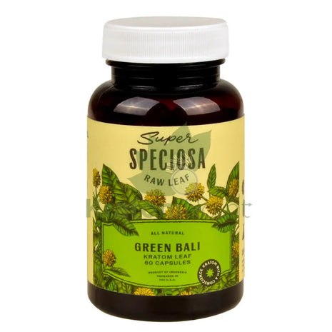 Super Speciosa Green Bali Kratom Capsules 60 Capsules