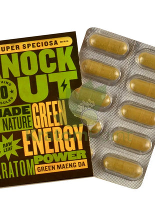 Super Speciosa Green Maeng Da Kratom Capsules 1 Pack Of 10 Capsules