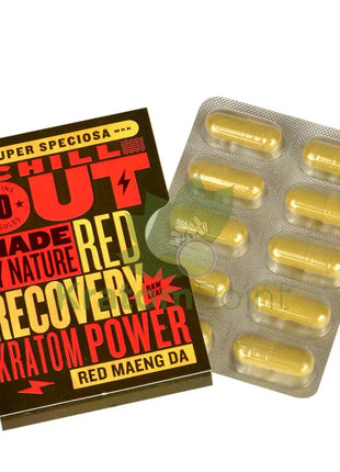 Super Speciosa Red Maeng Da Kratom Capsules, 1 pack of 10 capsules