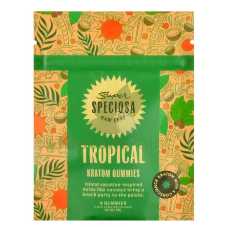 Super Speciosa Tropical Kratom Gummies 4 Count