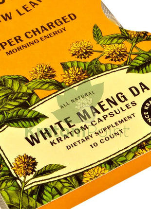 Super Speciosa White Maeng Da Kratom Capsules 1 Pack Of 10 Capsules