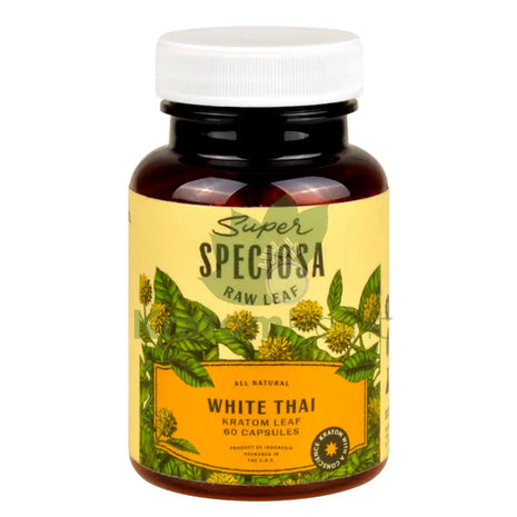 Super Speciosa White Thai Kratom Capsules 60 Count