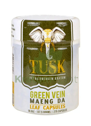 Tusk Kratom Capsules Green Maeng Da 275 Count