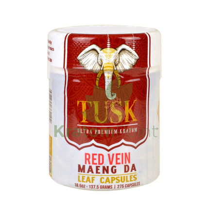 Tusk Kratom Capsules Red Maeng Da 275 Count