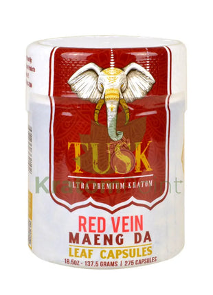 Tusk Kratom Capsules Red Maeng Da 275 Count