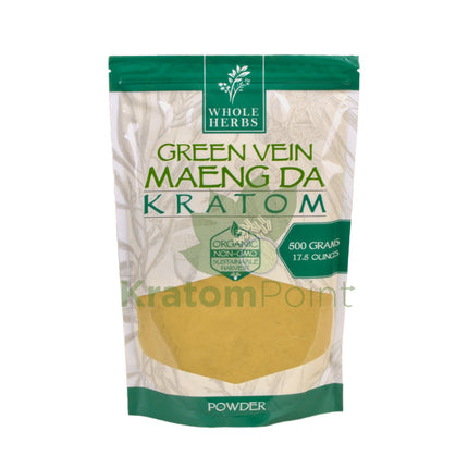 Whole Herbs Green Vein Maeng Da Kratom Powder, 17.5oz
