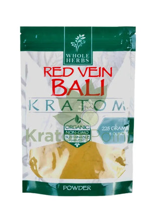 Whole Herbs Kratom powder Red Vein Bali 8oz