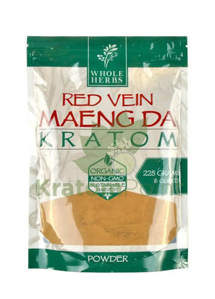 Whole Herbs Kratom powder Red Vein Maeng Da 8oz