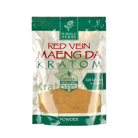 Whole Herbs Kratom powder Red Vein Maeng Da 8oz