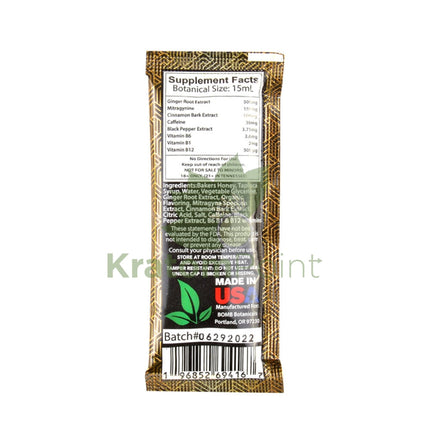 Bomb Kratom Honey Flavor packet, 1ct-facts