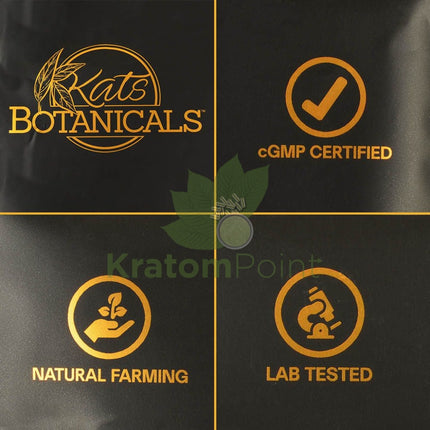 Kats Botanicals, Lab tested and CGMP certified