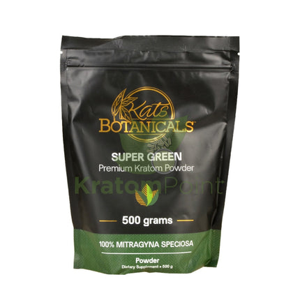Kats Botanicals Super Green Kratom Powder, 500 grams