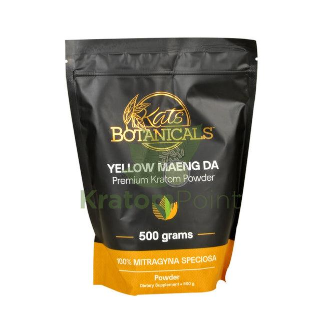 Kats Botanicals Yellow Maeng Da Kratom Powder 500 Grams