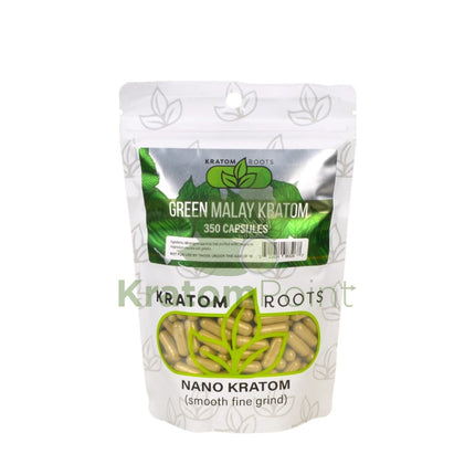 Kratom Roots Nano Green Malay 350 Capsules