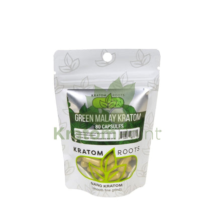 Kratom Roots Nano Green Malay 80 Capsules
