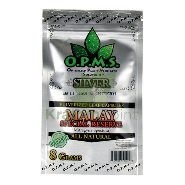 Opms Kratom 8G 16 Capsules Malay Special Reserve Opms
